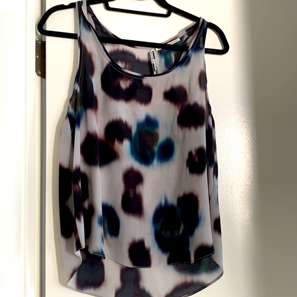 ALLSAINTS 100% Silk printed Tank US 6